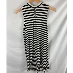 Love Fire Girl's Striped sleeveless high neck dress XL (16)